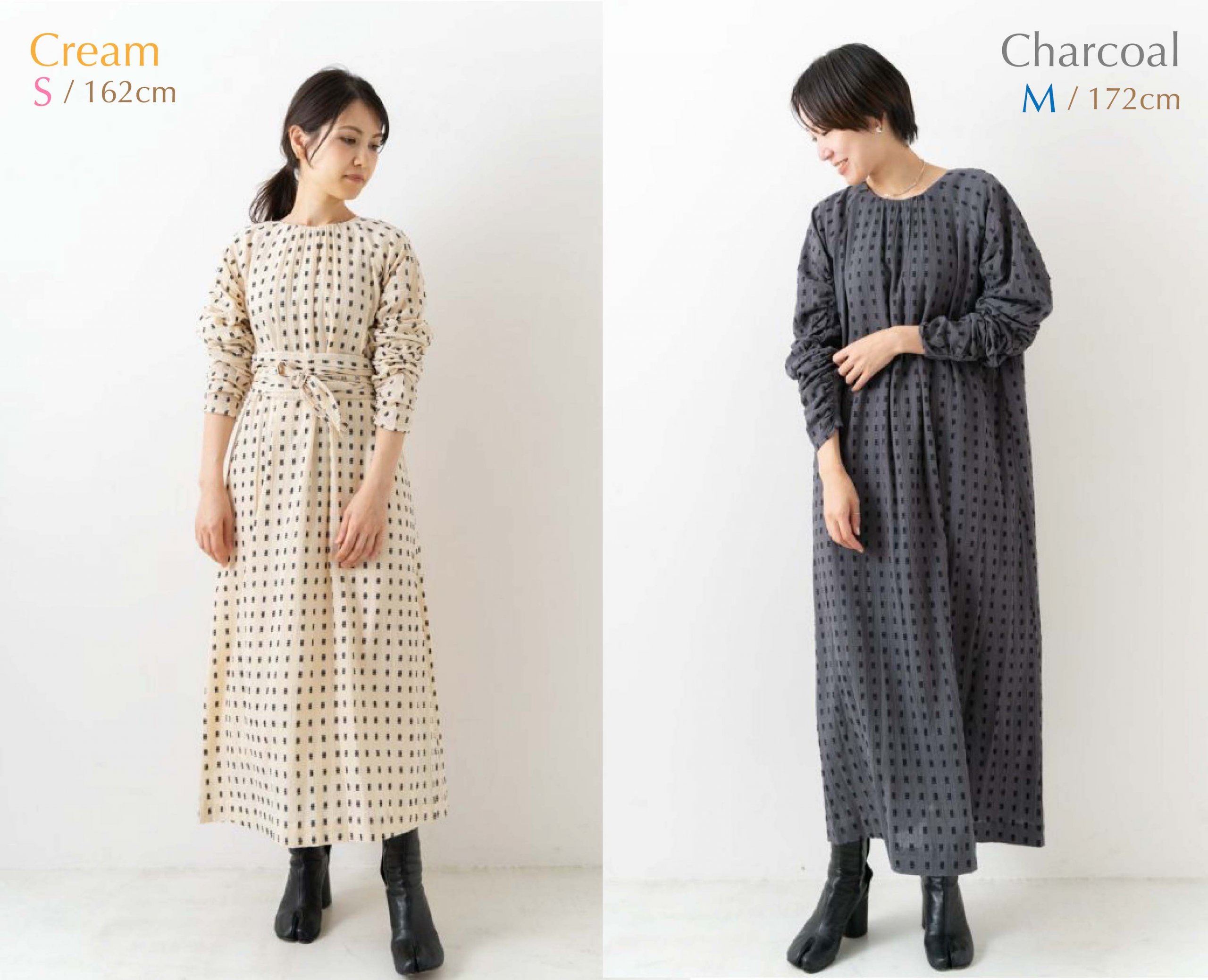 Cotton Cut Jacquard Gather Dress | Pasand by ne Quittez pas